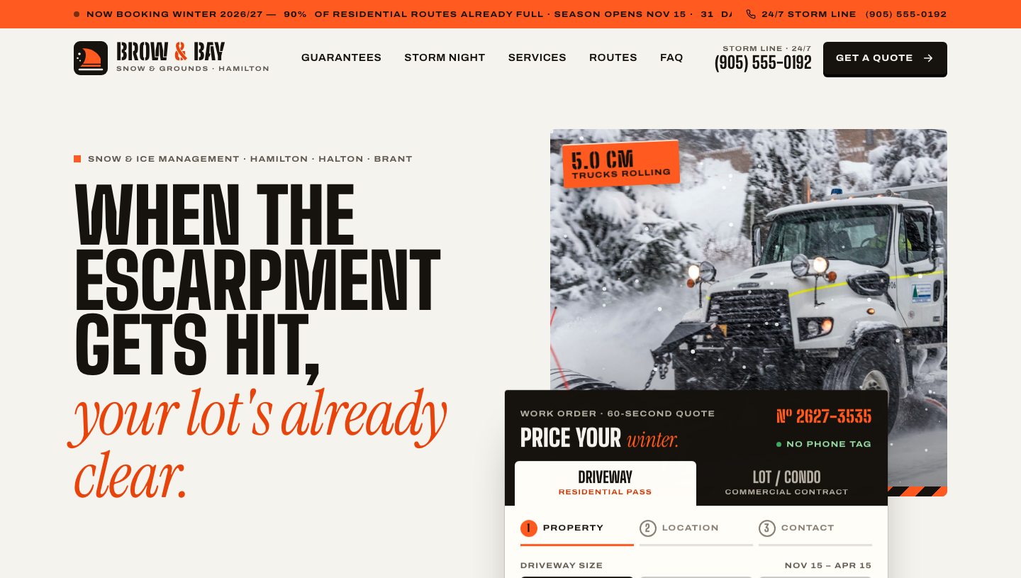 Brow & Bay website