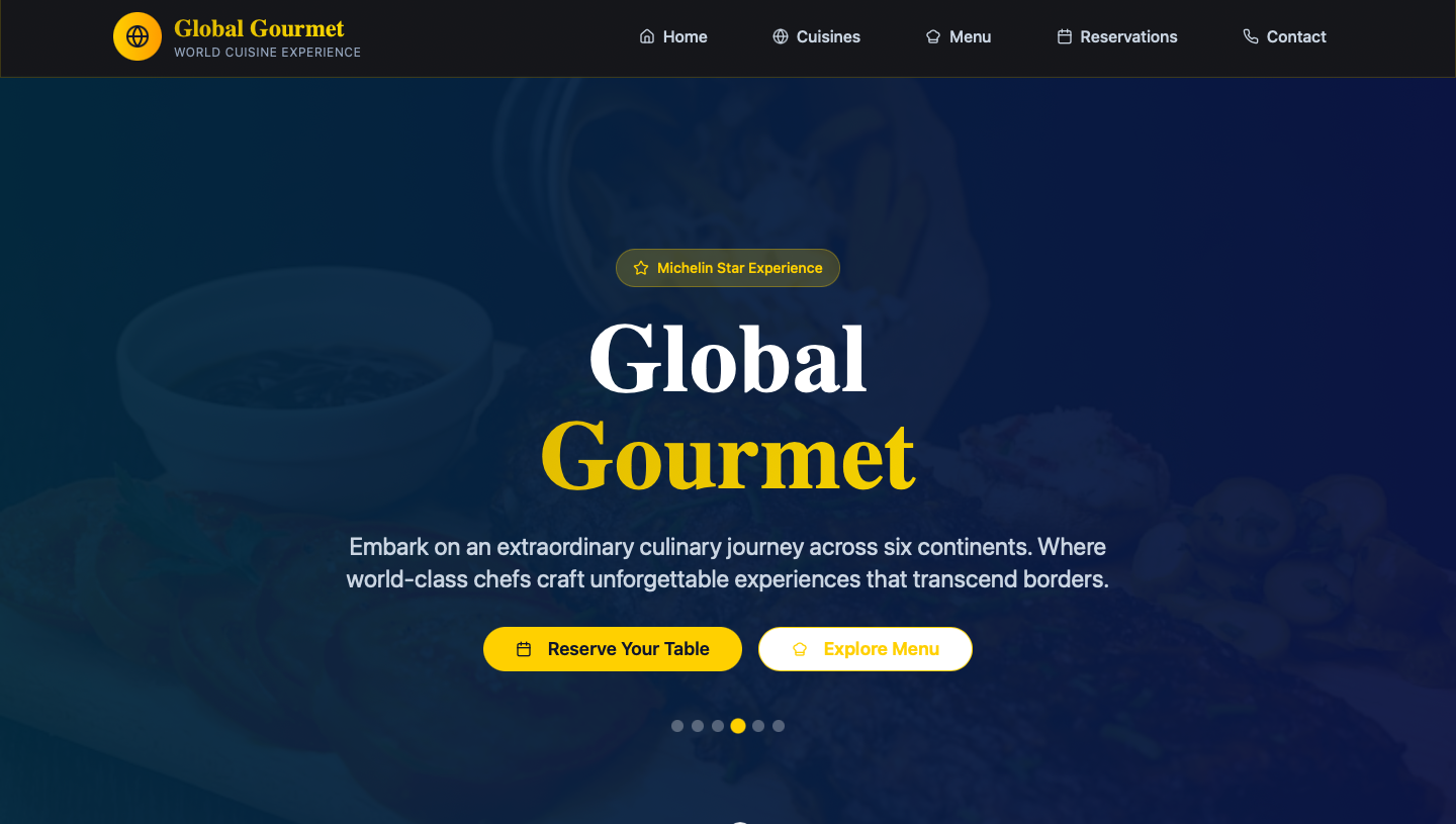 Global Gourmet concept